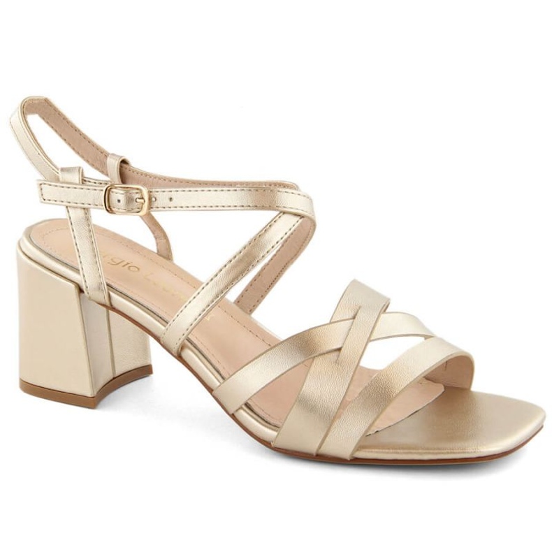 Sandale cu toc Sergio Leone W SK437 auriu de aur