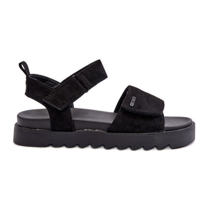 Sandale de piele intoarsa pentru dama pe platforma Big Star NN274700 Negru