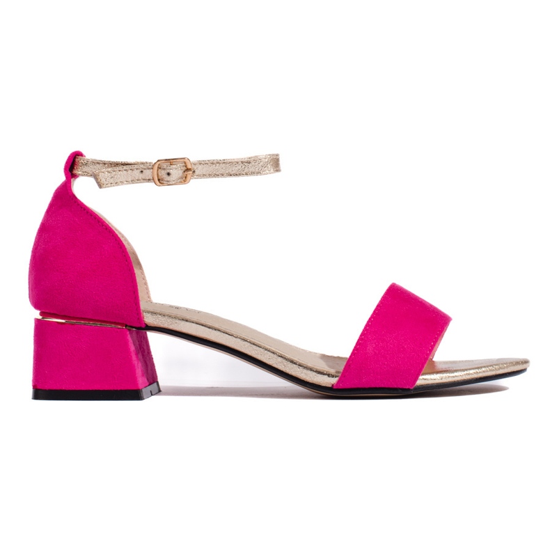 Goodin Sandale de damă cu toc înalt fucsia roz Goodin Sandale de damă cu toc înalt fucsia roz