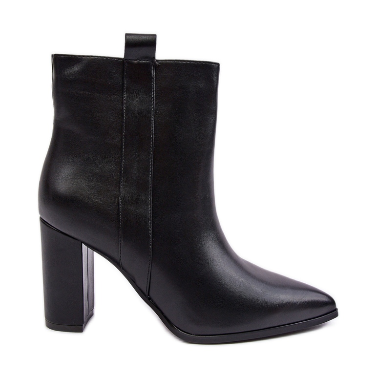 Botine de dama din piele neagra Vevine negru Botine de dama din piele neagra Vevine negru
