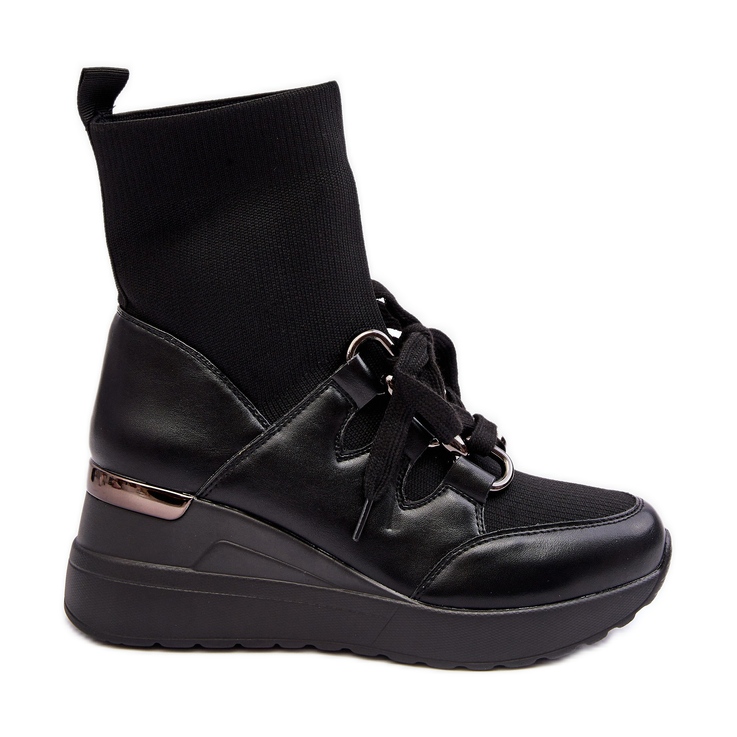 Botine De Dama Cu Pana Cu Soc Negru Helladina