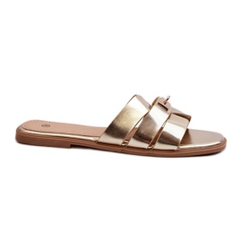 Flip Flops De Damă Cu Decor Auriu Kavinia de aur