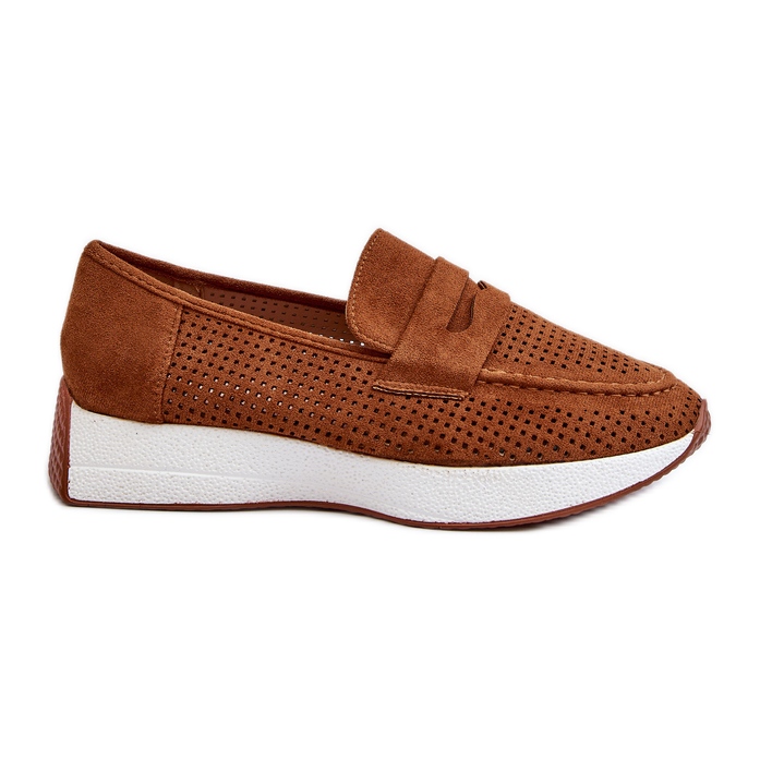 Mocasini Inesqua De Damă Eco Suede Camel Pe Platformă maro Mocasini Inesqua De Damă Eco Suede Camel Pe Platformă maro