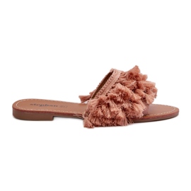 Flip Flops Damă Plati Cu Franjuri, Dirty Pink Rialle roz Flip Flops Damă Plati Cu Franjuri, Dirty Pink Rialle roz