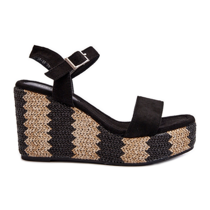 Sandale Dama Cu Pana Cu Pana, Reviala Neagra negru