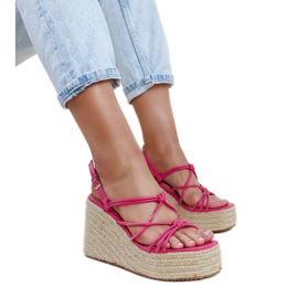 Sandale Mara roz închis