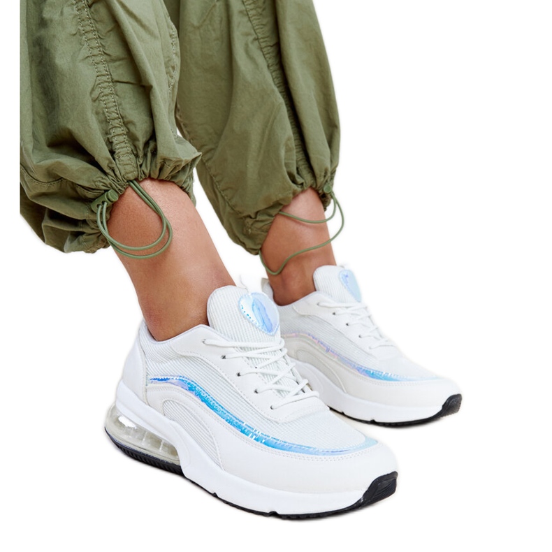 Adidași albi cu hologramă Jelek