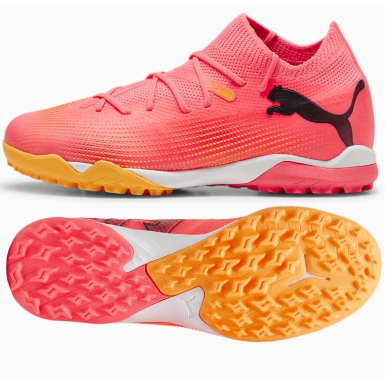 Pantofi de fotbal Puma Future 7 Match Tt + Mid Jr 107731-03 roz