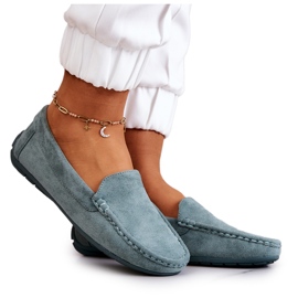 Evento Mocasini din piele intoarsa pentru dama Mint Morreno verde Evento Mocasini din piele intoarsa pentru dama Mint Morreno verde