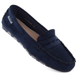 Mocasini de damă din piele de căprioară bleumarin Potocki 09300 albastru Mocasini de damă din piele de căprioară bleumarin Potocki 09300 albastru