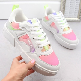 Pantofi sport multicolori de dama Big Star NN274359 alb Pantofi sport multicolori de dama Big Star NN274359 alb