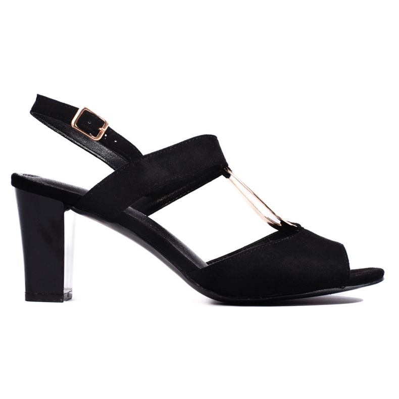 Goodin Sandale de dama negre pe post negru