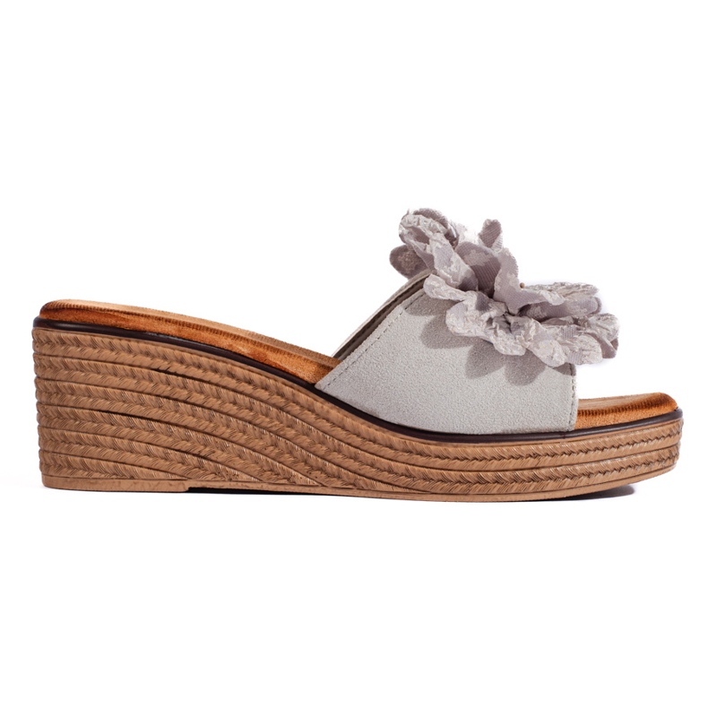 Muli cu pană din piele intoarsa gri