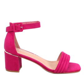 Sandale dama Rondeu Fuchsia cu toc inalt roz Sandale dama Rondeu Fuchsia cu toc inalt roz