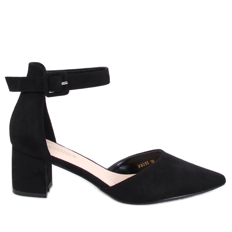 Pompe cu toc joasă Dacrem Black negru Pompe cu toc joasă Dacrem Black negru