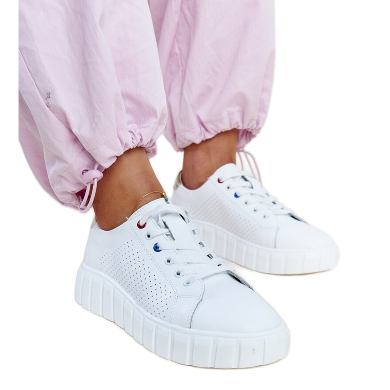 Tenisi Zvonka din piele albă Tenisi Zvonka din piele albă