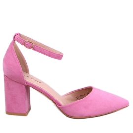 Pompe cu toc înalt Pozzi Fushia cu închidere la gleznă roz Pompe cu toc înalt Pozzi Fushia cu închidere la gleznă roz