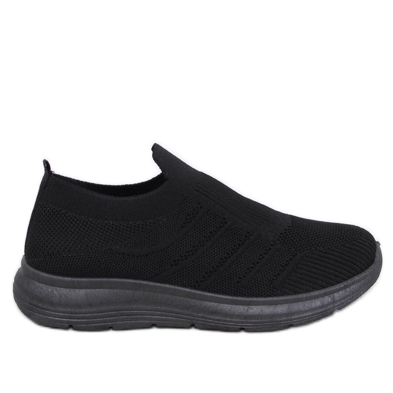 Pantofi cu șosete Groppi Allblack cu slip-on negru