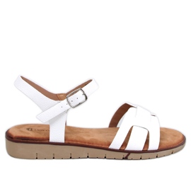 Sandale dama Capilla White alb