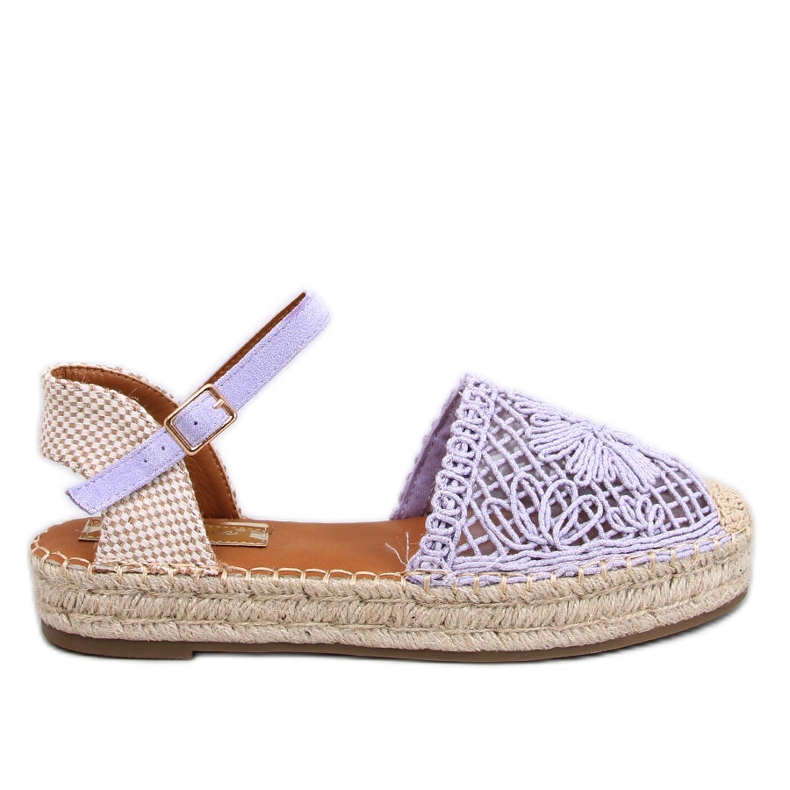 Sandale espadrile Premat Purple ajurate violet Sandale espadrile Premat Purple ajurate violet