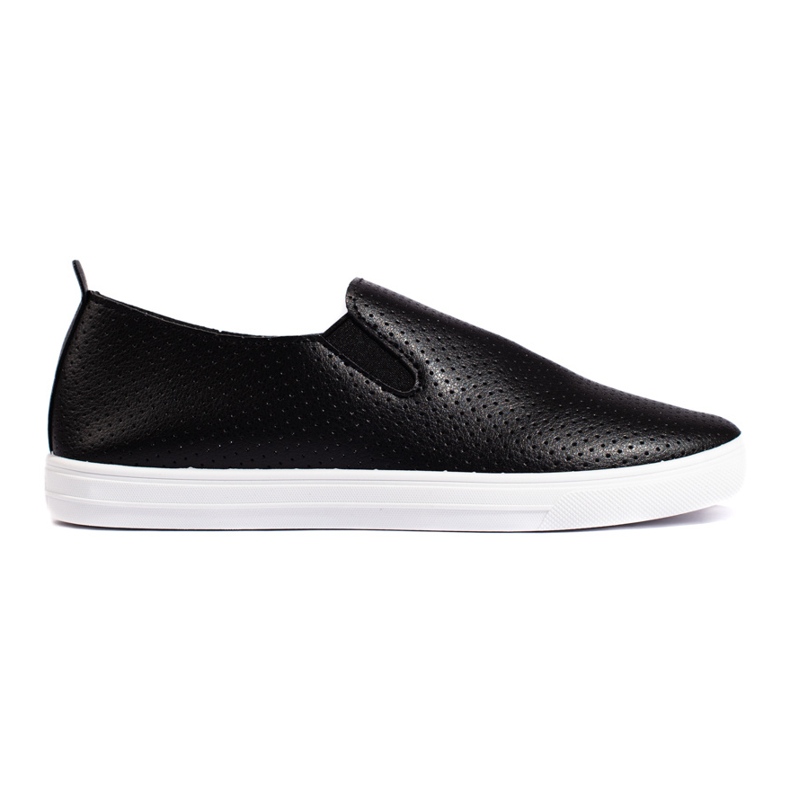 Tenisi slip-on ajurati, negri negru Tenisi slip-on ajurati, negri negru