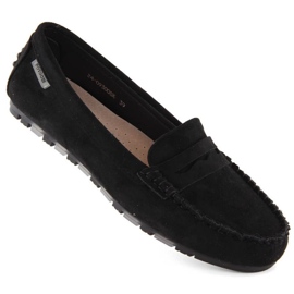 Mocasini Potocki W WOL240A din piele intoarsa, negri negru
