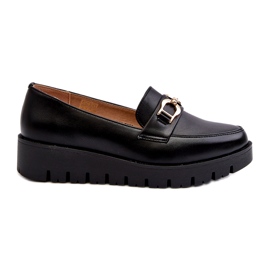 Evento Mocasini De Dama Pe Platforma Cu Decorat, Negru Evento Mocasini De Dama Pe Platforma Cu Decorat, Negru