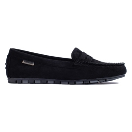 Mocasini de dama din piele intoarsa neagra negru Mocasini de dama din piele intoarsa neagra negru