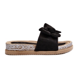 Flip Flops Damă Platformă Cu Arcă, Aflia Negru