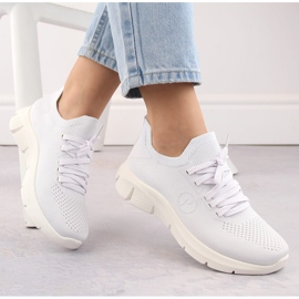 Pantofi sport albi de damă Potocki BK01303 Pantofi sport albi de damă Potocki BK01303