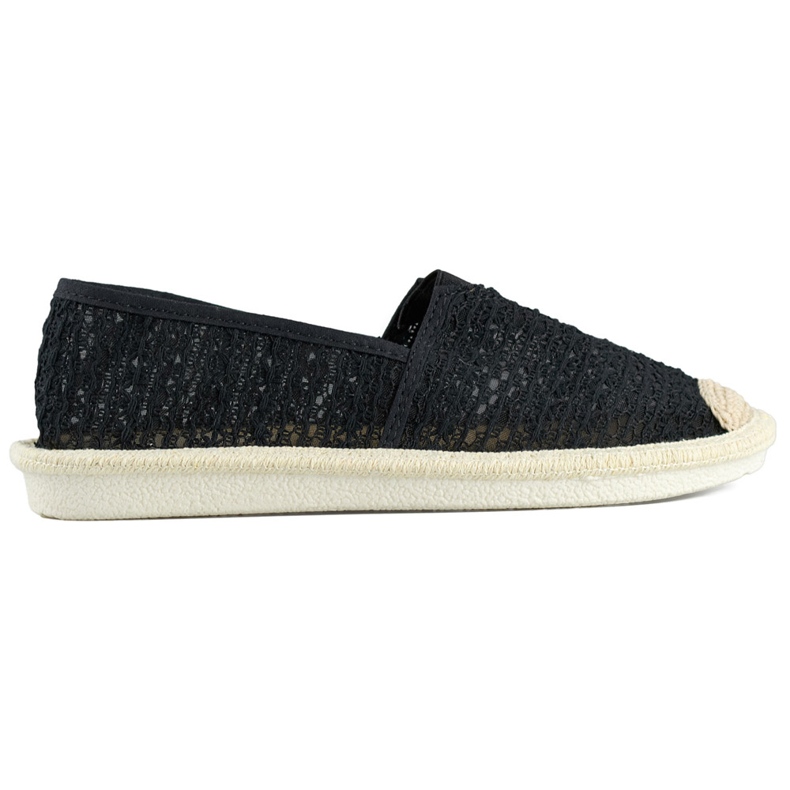 Espadrile din plasă neagră, espadrile de damă aerisite negru Espadrile din plasă neagră, espadrile de damă aerisite negru