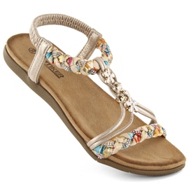 Sandale confortabile pentru damă, bej, Artiker 54C1323