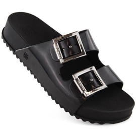 Papuci comozi de dama, parfumati, elastici, cauciuc, negri, Zaxy HH285157 negru Papuci comozi de dama, parfumati, elastici, cauciuc, negri, Zaxy HH285157 negru