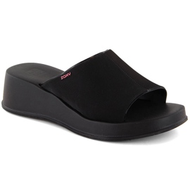 Papuci negri, confortabili, parfumați, pentru femei Zaxy LL285084 negru Papuci negri, confortabili, parfumați, pentru femei Zaxy LL285084 negru