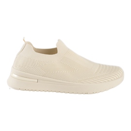 Pantofi sport slip-on bej