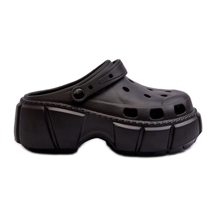 Flip-flops de damă cu spumă pe o talpă masivă, negru Witima Flip-flops de damă cu spumă pe o talpă masivă, negru Witima