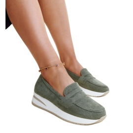 Pantofi Muna verzi perforati verde Pantofi Muna verzi perforati verde