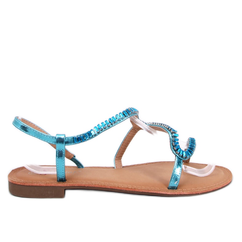 Sandale cu cristale Adani Blue albastru Sandale cu cristale Adani Blue albastru