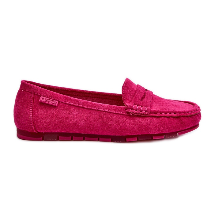 Mocasini din piele ecologică pentru damă Big Star NN274934 Sistem cu spumă cu memorie fucsia roz Mocasini din piele ecologică pentru damă Big Star NN274934 Sistem cu spumă cu memorie fucsia roz