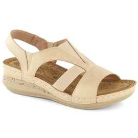Sandale comode eVento W EVE447, bej