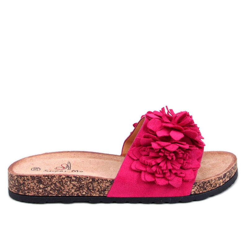 Slapi din plută cu flori Sebill Fuchsia roz