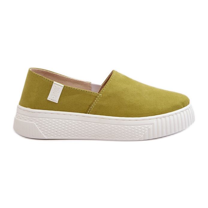 Big Star Pantofi de damă cu platformă NN276008 Memory Foam System Lime verde
