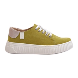 Pantofi de damă cu sistem de spumă cu memorie Big Star NN276003 Lime verde