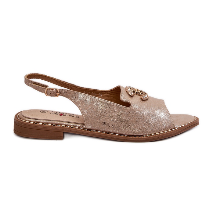 Sandale Dama Cu Decorat S.Barski KV27-049 Aur de aur