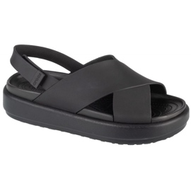 Sandale Crocs Brooklyn Luxe Strap W 209407-060 negru