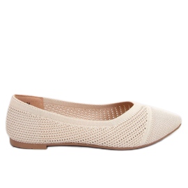 Balerini ajurati Sotty Beige migdale bej Balerini ajurati Sotty Beige migdale bej