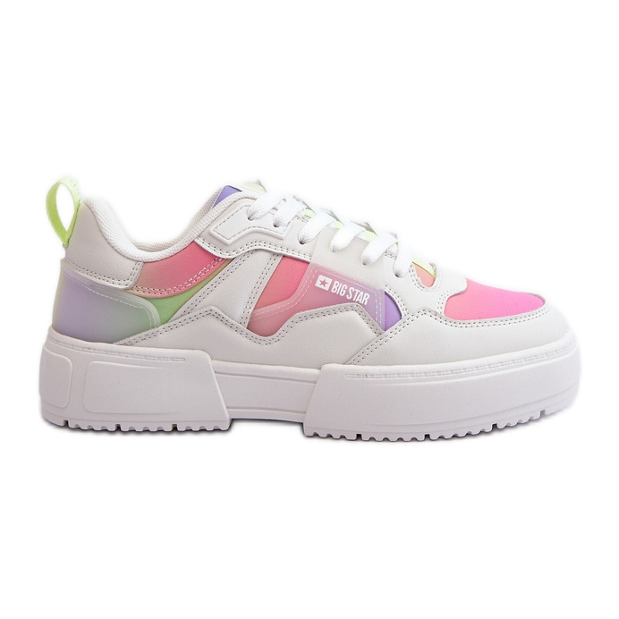 Pantofi de damă Big Star NN274359 Sistem Memory Foam Multicolor alb