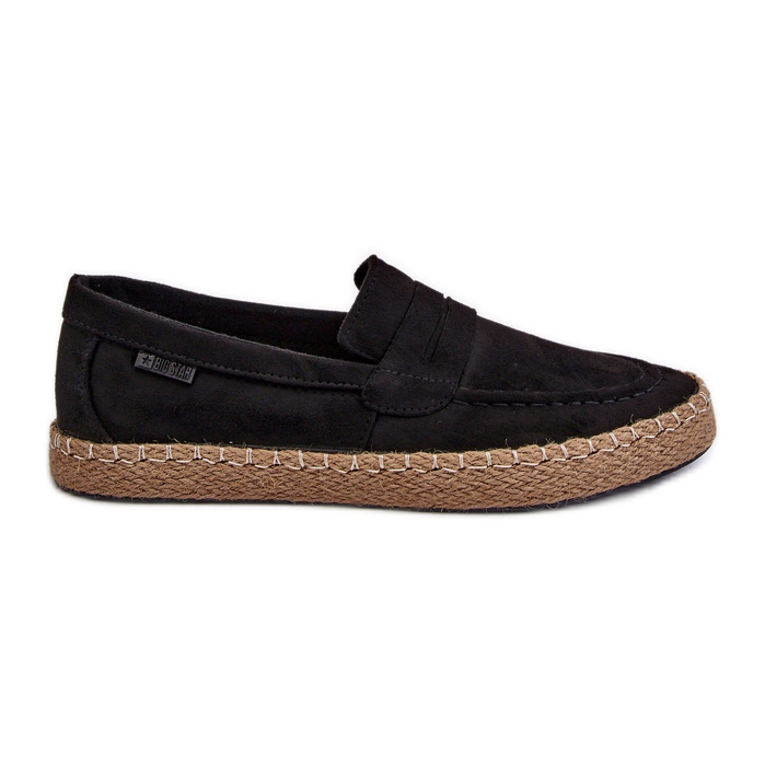 Espadrile din piele ecologică pentru bărbați Big Star NN174046 Negru