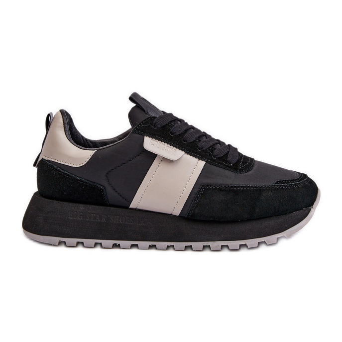 Pantofi de damă pe platforma Big Star NN274502 Sistem Memory Foam Negru
