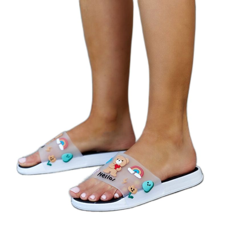 Papuci negri cu Diaspa din cauciuc negru